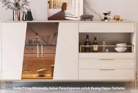Bufet Piring Minimalis, Solusi Penyimpanan untuk Ruang Dapur Terbatas Bufet Piring Minimalis