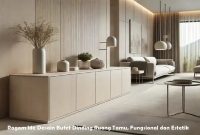 Ragam Ide Desain Bufet Dinding Ruang Tamu, Fungsional dan Estetik Bufet Dinding Ruang Tamu