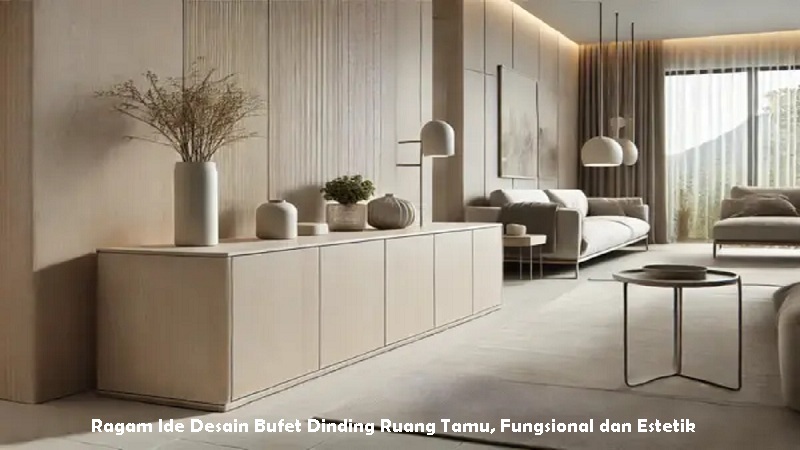 Bufet Dinding Ruang Tamu